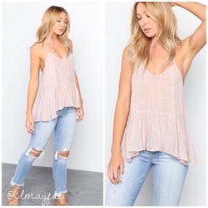 Grade & Gather Tops - SALE! {LAST1} Ballet Pink Ruffle Cami Grade & Gather Tops - SALE! {LAST1} Ballet Pink Ruffle Cami